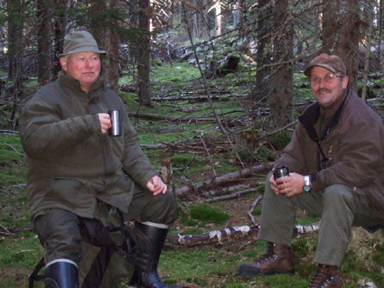 Evind og Per Arne i Asakskogen