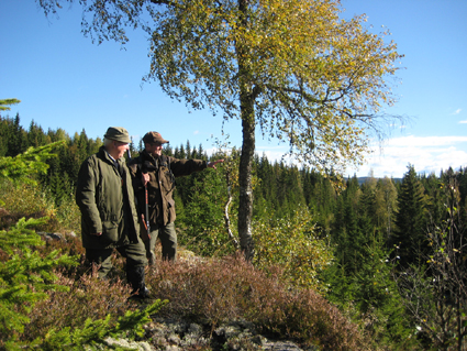 Evind og Per Arne i Asakskogen